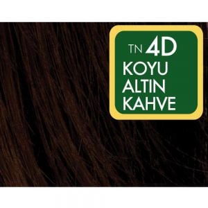 Natural Colors 4D Koyu Altın Kahve Organik Saç Boyası