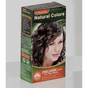 Natural Colors 7C Orta Küllü Kumral Organik Saç Boyası