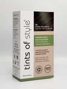 Tints of Style 4N Orta Kahve Organik Saç Boyası