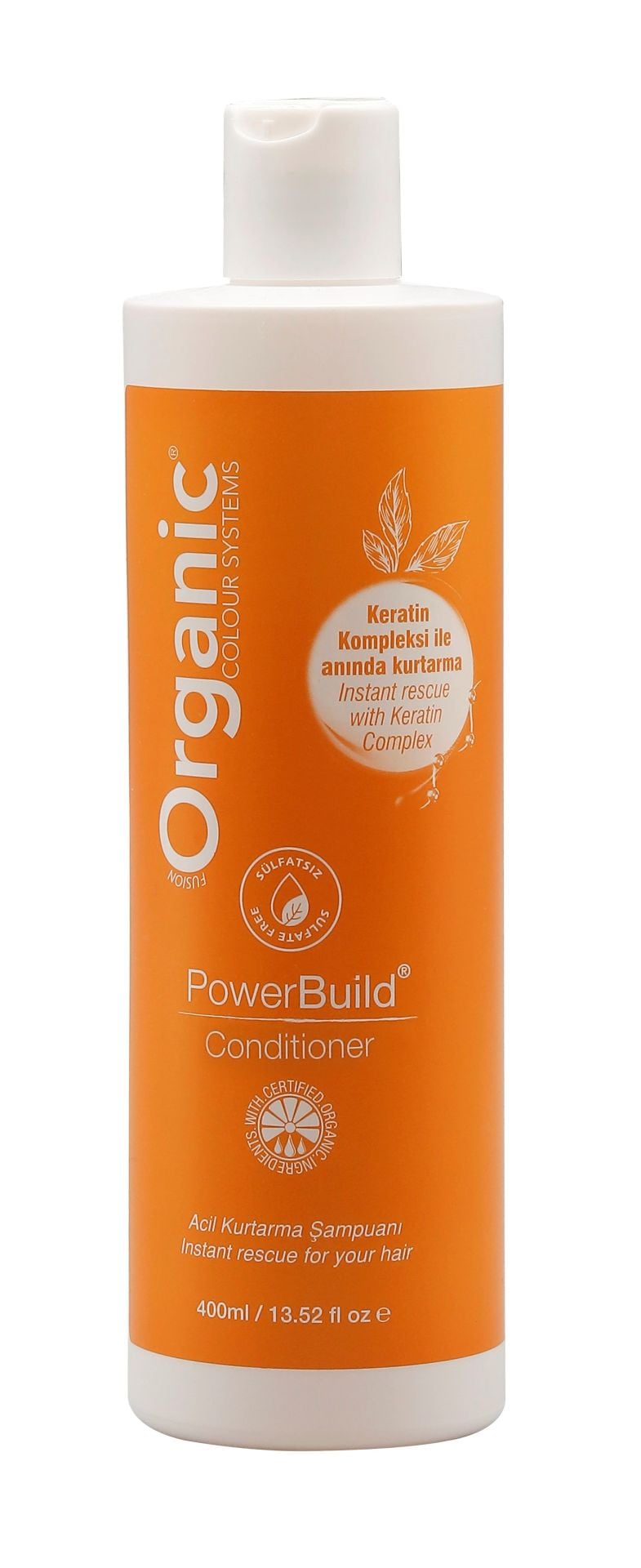 Organic Power Build Onarıcı Saç Kremi 400 ml