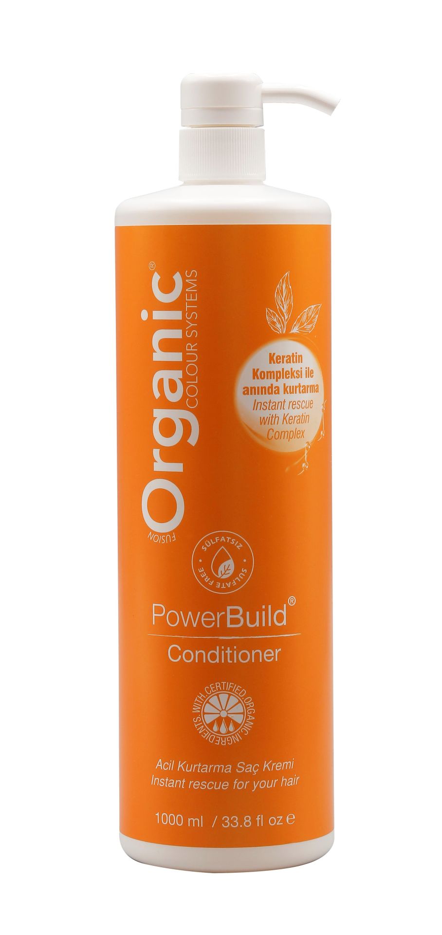 Organic Power Build Onarıcı Saç Kremi 1000 ml